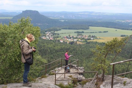 Blick auf Lilienstein – noch ohne Regenwolken